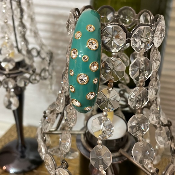 Turquoise bracelet with Rhinestone. - Picture 6 of 7